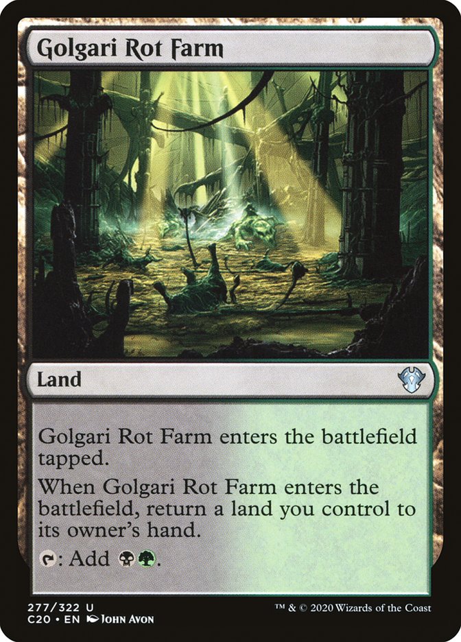 Golgari Rot Farm [Commander 2020] | Dumpster Cat Games