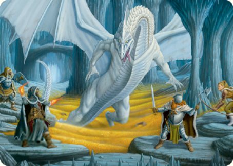 Cave of the Frost Dragon Art Card [Dungeons & Dragons: Adventures in the Forgotten Realms Art Series] | Dumpster Cat Games