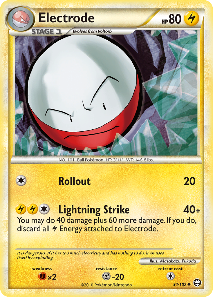 Electrode (34/102) [HeartGold & SoulSilver: Triumphant] | Dumpster Cat Games