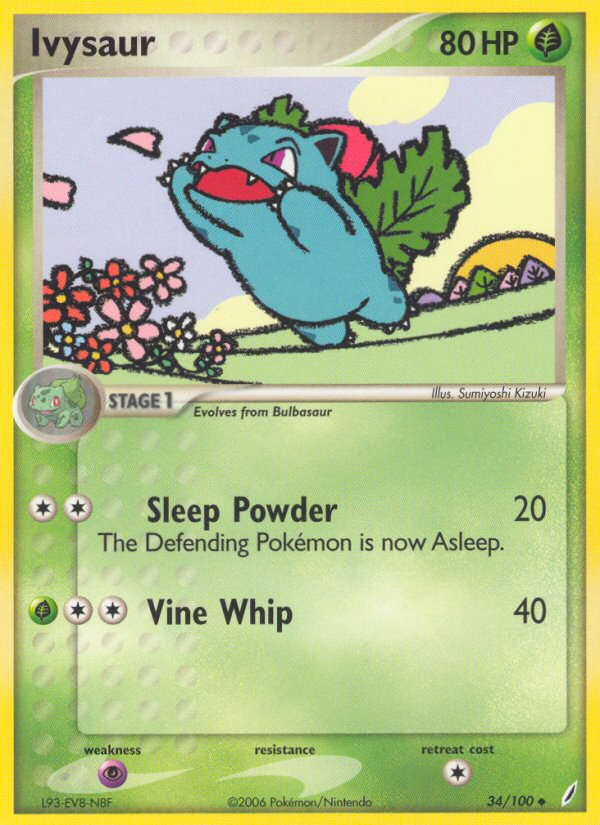 Ivysaur (34/100) [EX: Crystal Guardians] | Dumpster Cat Games