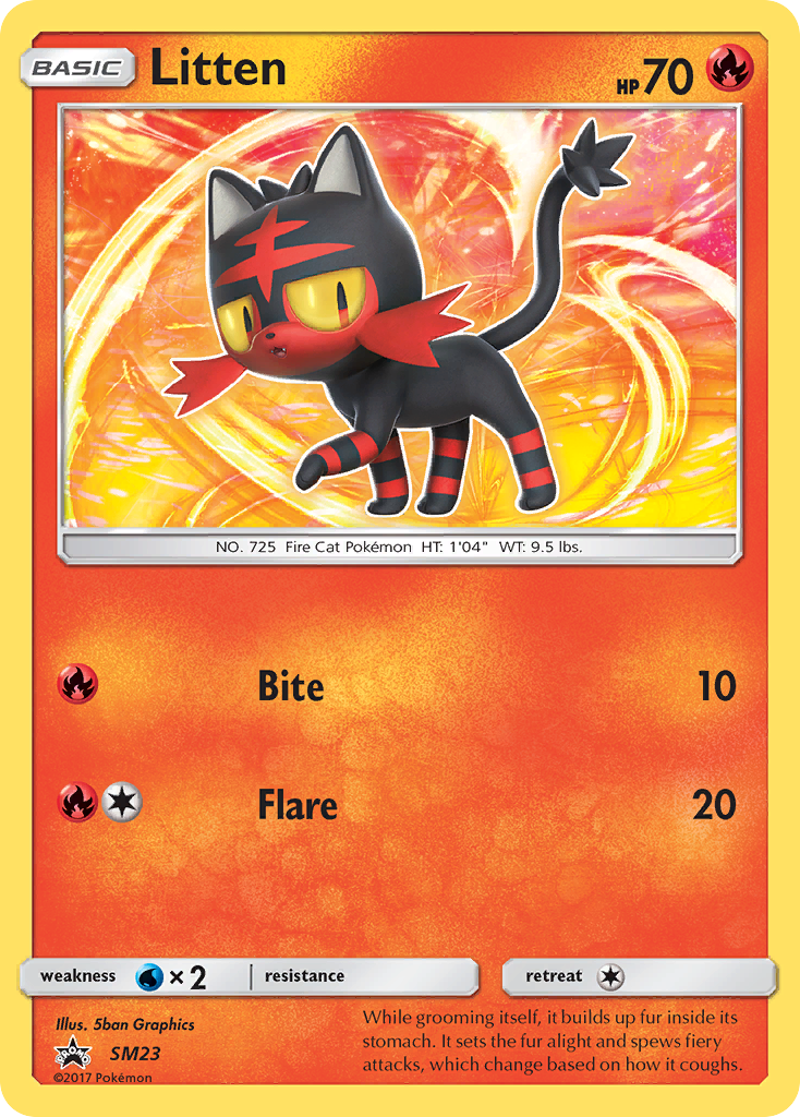 Litten (SM23) [Sun & Moon: Black Star Promos] | Dumpster Cat Games