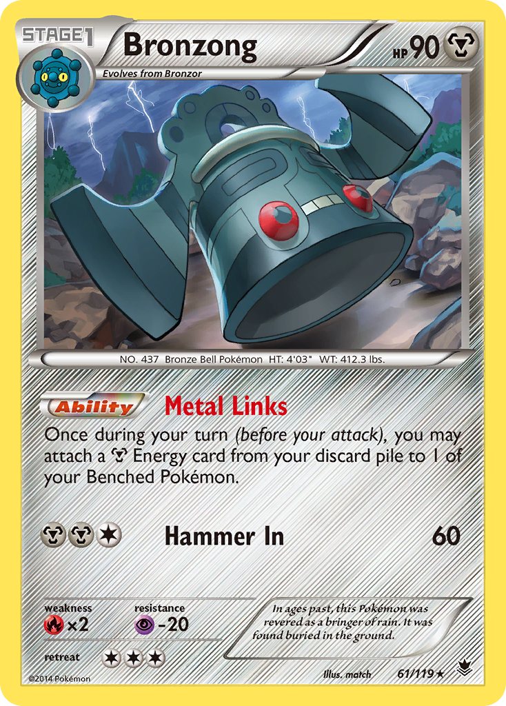 Bronzong (61/119) [XY: Phantom Forces] | Dumpster Cat Games