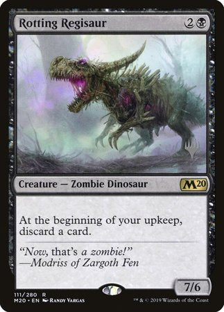 Rotting Regisaur [Core Set 2020 Promos] | Dumpster Cat Games