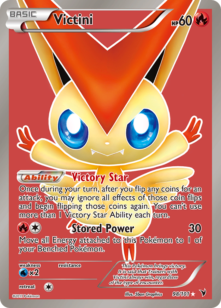 Victini (98/101) [Black & White: Noble Victories] | Dumpster Cat Games