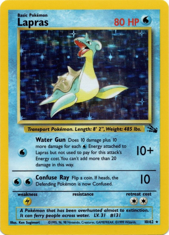 Lapras (10/62) [Fossil Unlimited] | Dumpster Cat Games