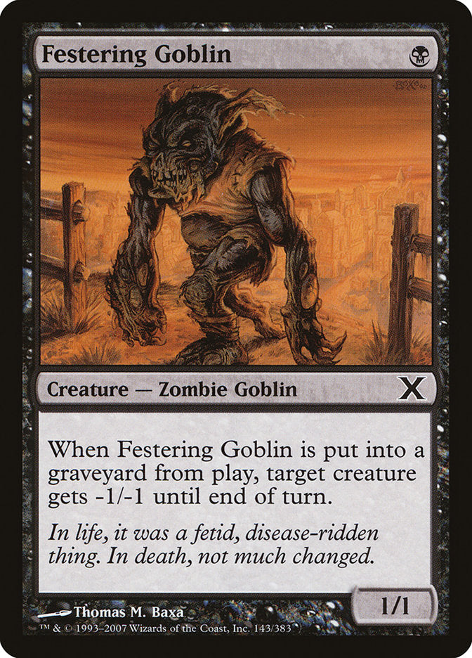 Festering Goblin [Tenth Edition] | Dumpster Cat Games