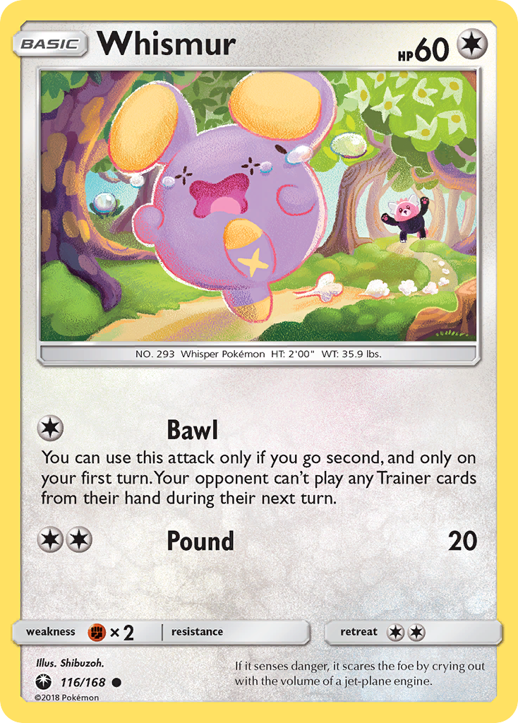 Whismur (116/168) [Sun & Moon: Celestial Storm] | Dumpster Cat Games