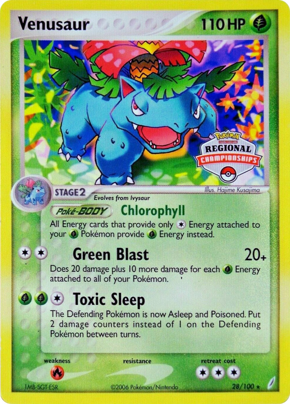 Venusaur (28/100) (Regional Championship Promo) [EX: Crystal Guardians] | Dumpster Cat Games