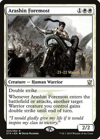 Arashin Foremost [Dragons of Tarkir Promos] | Dumpster Cat Games