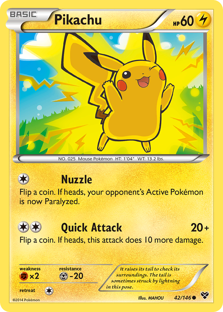 Pikachu (42/146) [XY: Base Set] | Dumpster Cat Games