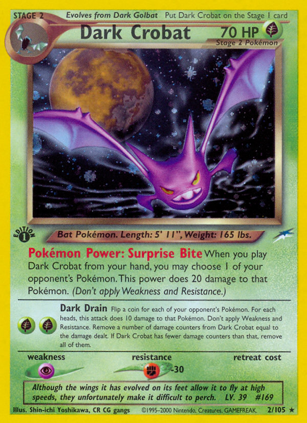 Dark Crobat (2/105) [Neo Destiny 1st Edition] | Dumpster Cat Games