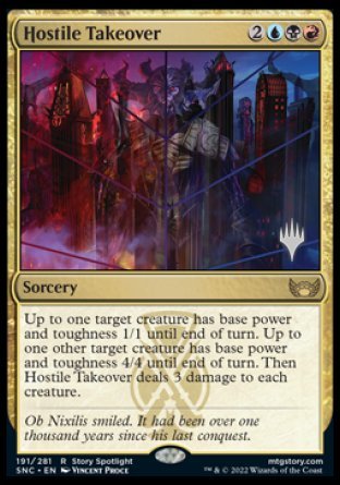 Hostile Takeover (Promo Pack) [Streets of New Capenna Promos] | Dumpster Cat Games