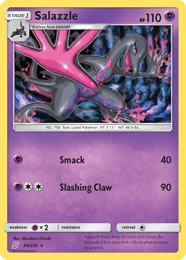 Salazzle (99/236) [Sun & Moon: Unified Minds] | Dumpster Cat Games