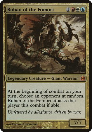 Ruhan of the Fomori (Oversized) [Commander 2011 Oversized] | Dumpster Cat Games