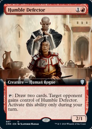 Humble Defector (Extended Art) [Commander Legends] | Dumpster Cat Games