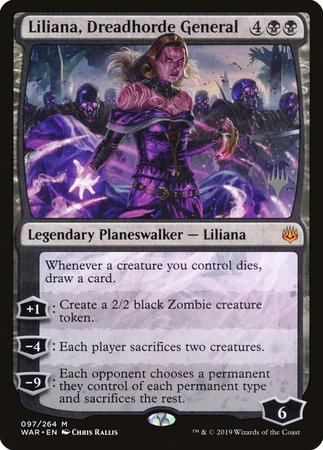 Liliana, Dreadhorde General [War of the Spark Promos] | Dumpster Cat Games