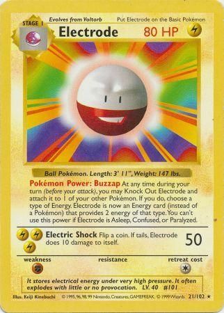 Electrode (21/102) [Base Set Shadowless Unlimited] | Dumpster Cat Games