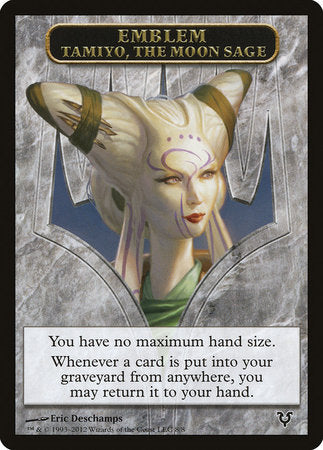 Emblem - Tamiyo, The Moon Sage [Avacyn Restored Tokens] | Dumpster Cat Games