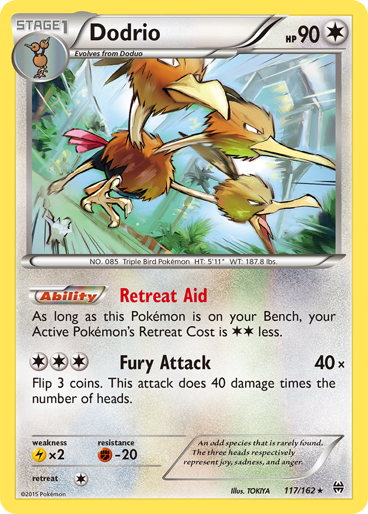 Dodrio (117/162) [XY: BREAKthrough] | Dumpster Cat Games