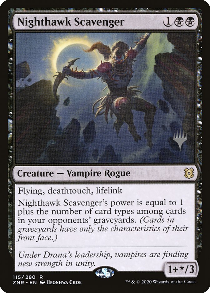 Nighthawk Scavenger (Promo Pack) [Zendikar Rising Promos] | Dumpster Cat Games