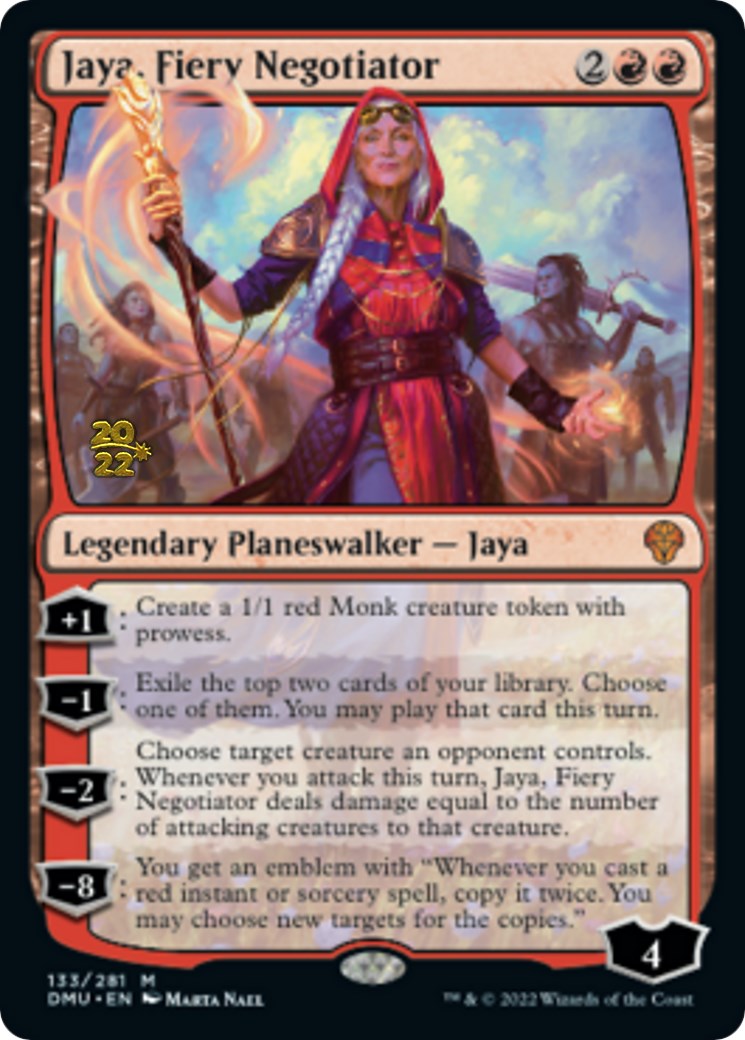 Jaya, Fiery Negotiator [Dominaria United Prerelease Promos] | Dumpster Cat Games