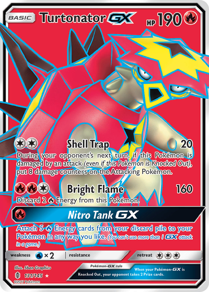 Turtonator GX (131/145) [Sun & Moon: Guardians Rising] | Dumpster Cat Games