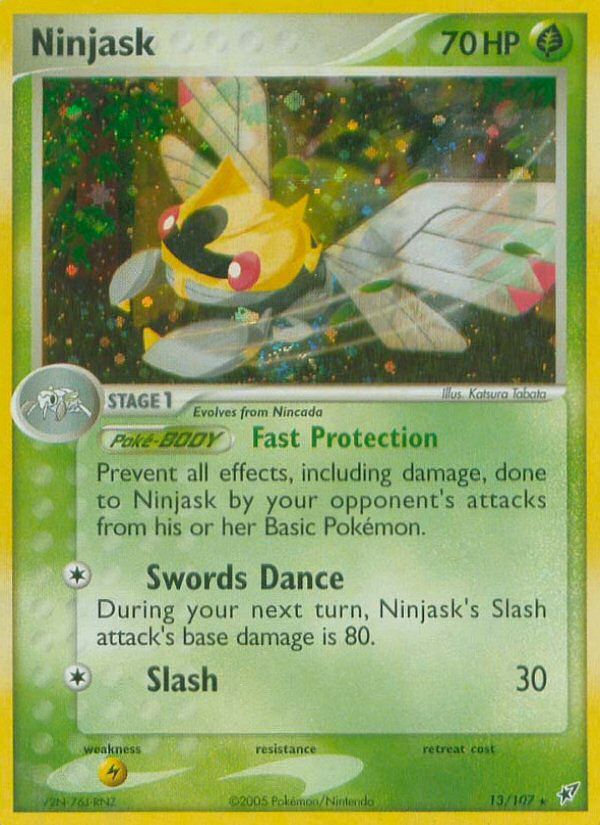 Ninjask (13/107) [EX: Deoxys] | Dumpster Cat Games