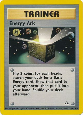 Energy Ark (75/75) [Neo Discovery Unlimited] | Dumpster Cat Games