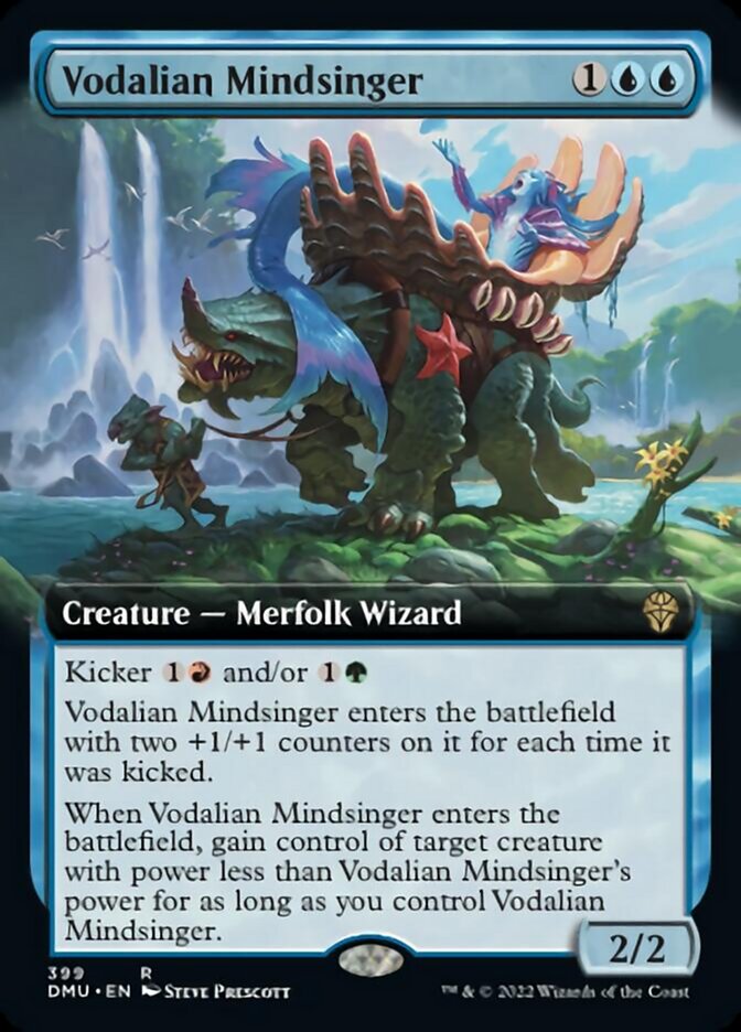 Vodalian Mindsinger (Extended Art) [Dominaria United] | Dumpster Cat Games