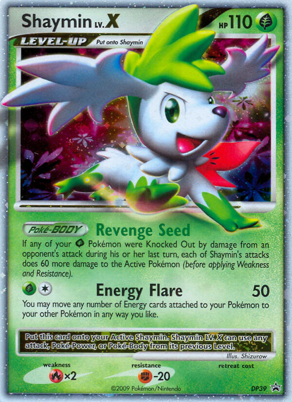 Shaymin LV.X (DP39) [Diamond & Pearl: Black Star Promos] | Dumpster Cat Games