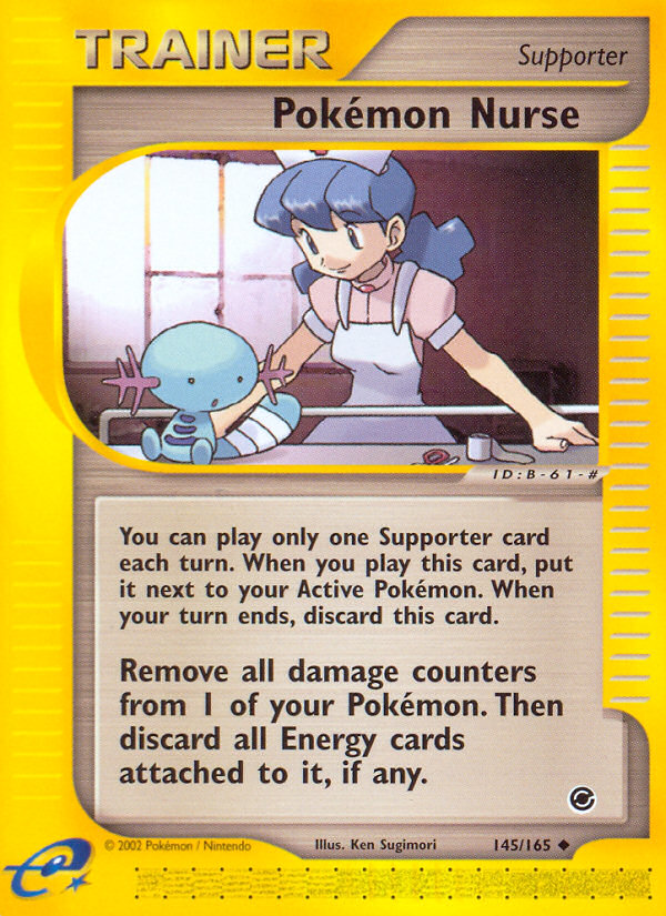 Pokemon Nurse (145/165) [Expedition: Base Set] | Dumpster Cat Games