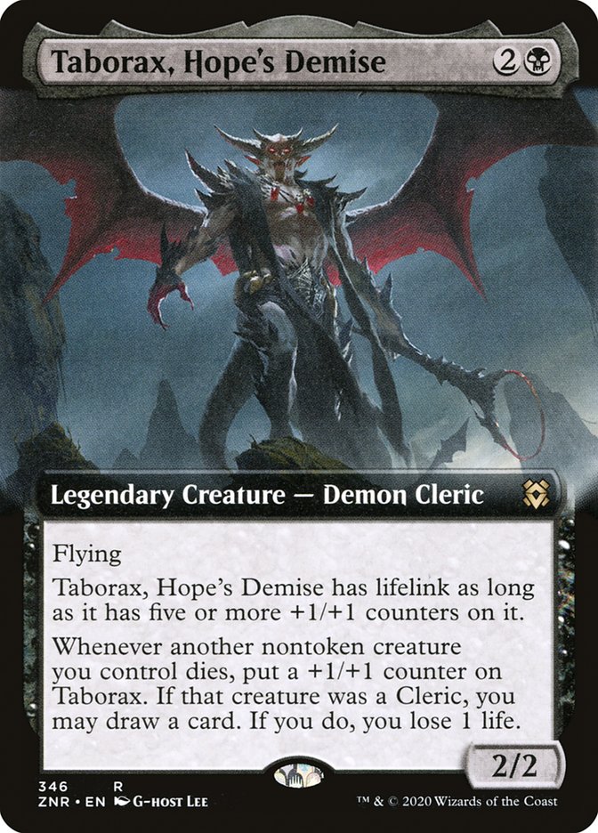 Taborax, Hope's Demise (Extended Art) [Zendikar Rising] | Dumpster Cat Games