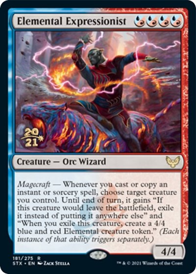 Elemental Expressionist [Strixhaven: School of Mages Prerelease Promos] | Dumpster Cat Games