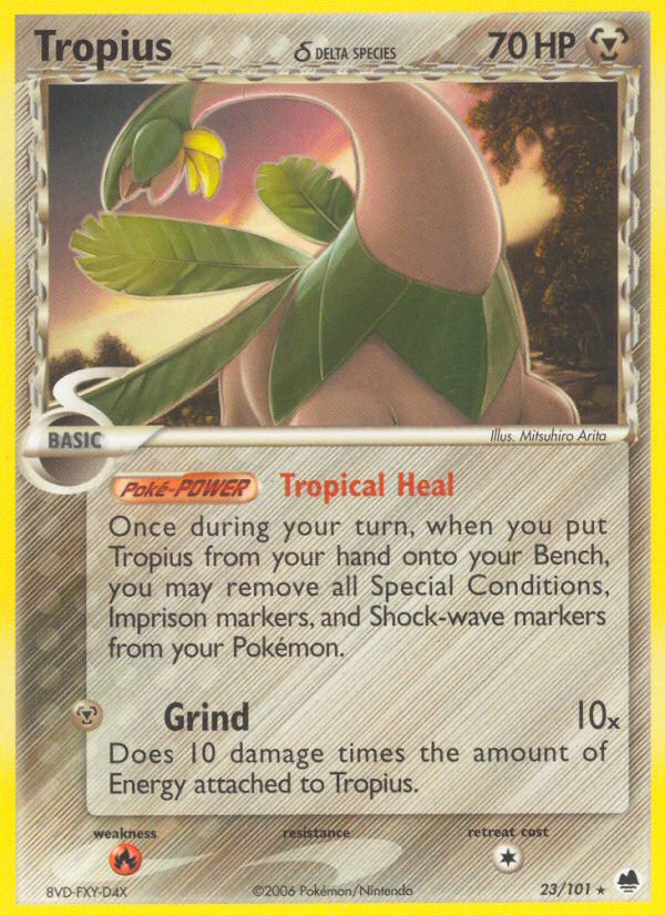 Tropius (23/101) (Delta Species) [EX: Dragon Frontiers] | Dumpster Cat Games