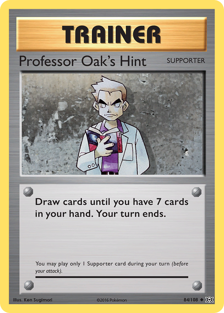 Professor Oak's Hint (84/108) [XY: Evolutions] | Dumpster Cat Games