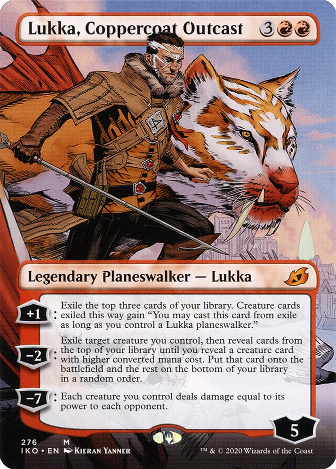 Lukka, Coppercoat Outcast (Borderless) [Ikoria: Lair of Behemoths] | Dumpster Cat Games