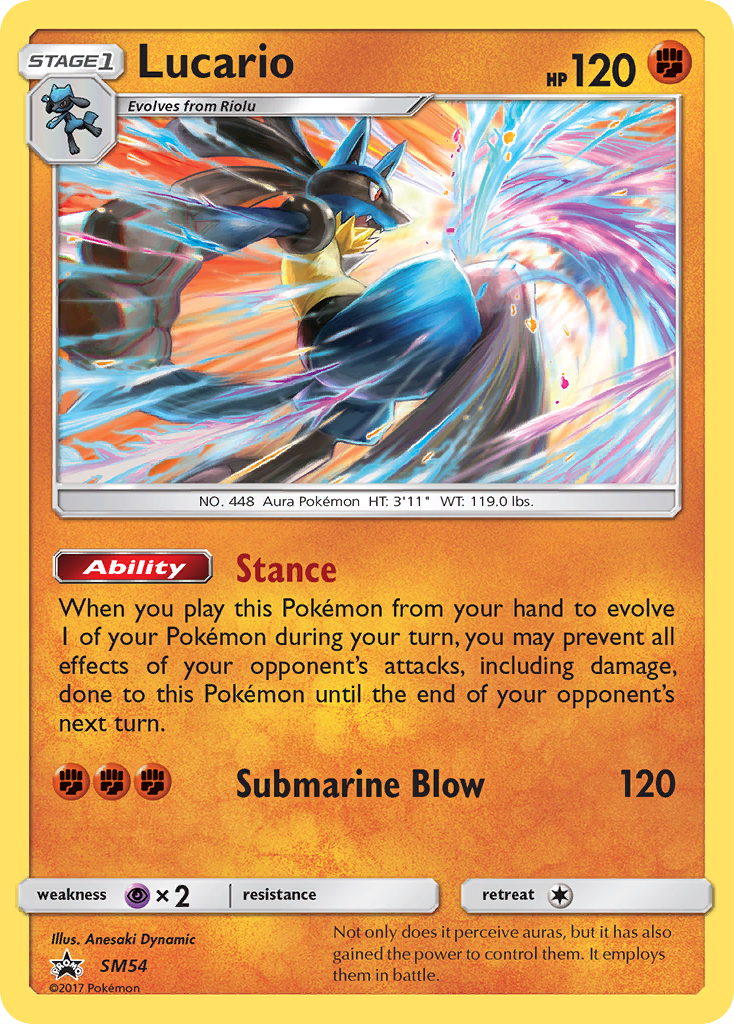 Lucario (SM54) [Sun & Moon: Black Star Promos] | Dumpster Cat Games