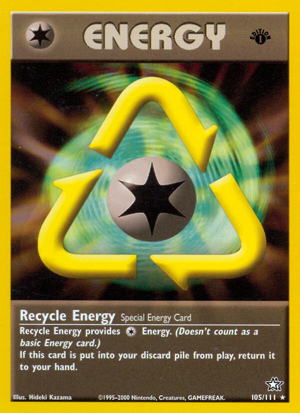 Recycle Energy (105/111) [Neo Genesis 1st Edition] | Dumpster Cat Games