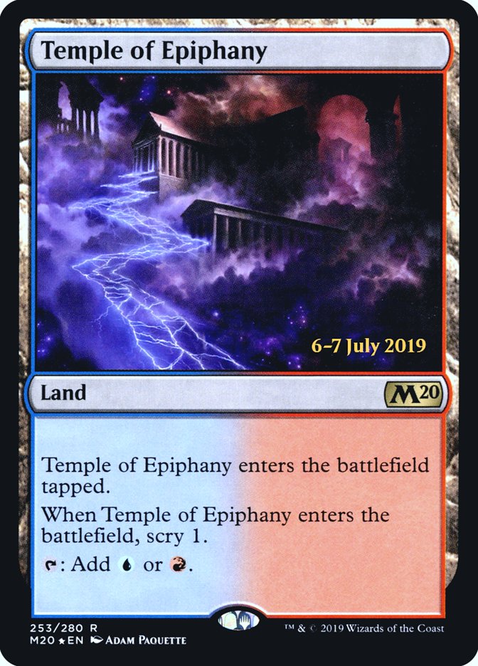 Temple of Epiphany  [Core Set 2020 Prerelease Promos] | Dumpster Cat Games