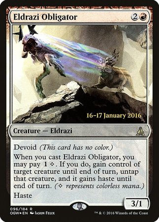 Eldrazi Obligator [Oath of the Gatewatch Promos] | Dumpster Cat Games