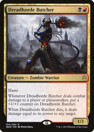 Dreadhorde Butcher [War of the Spark Promos] | Dumpster Cat Games