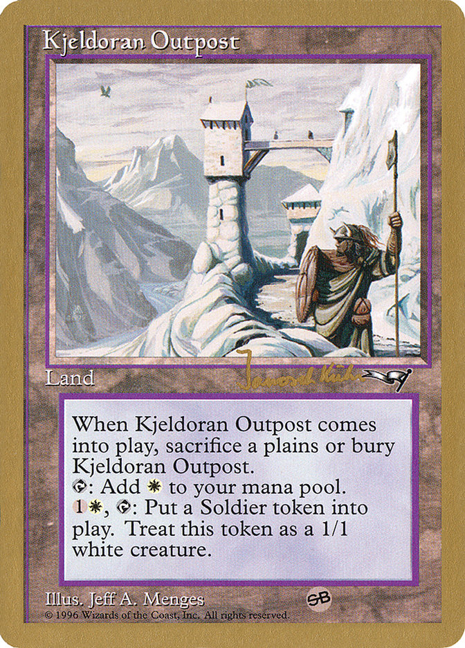 Kjeldoran Outpost (Janosch Kuhn) [World Championship Decks 1997] | Dumpster Cat Games