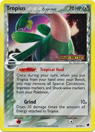 Tropius (23/101) (Delta Species) (Stamped) [EX: Dragon Frontiers] | Dumpster Cat Games