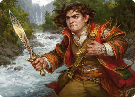 Frodo Baggins Art Card (16/81) [The Lord of the Rings: Tales of Middle-earth Art Series] | Dumpster Cat Games