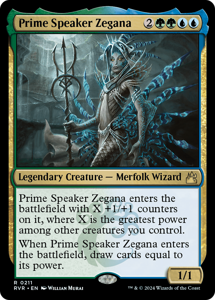 Prime Speaker Zegana [Ravnica Remastered] | Dumpster Cat Games