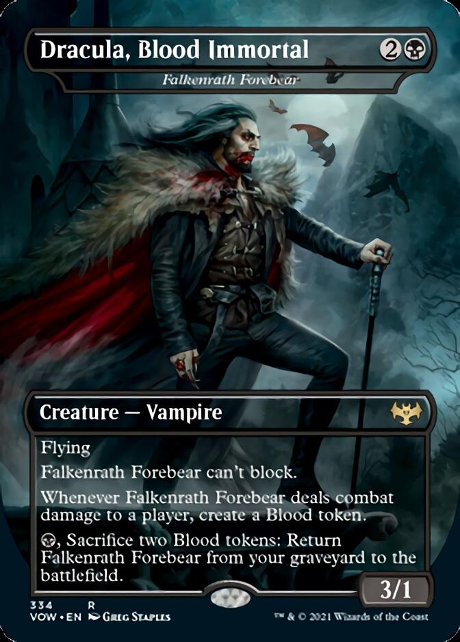 Falkenrath Forebear - Dracula, Blood Immortal [Innistrad: Crimson Vow] | Dumpster Cat Games