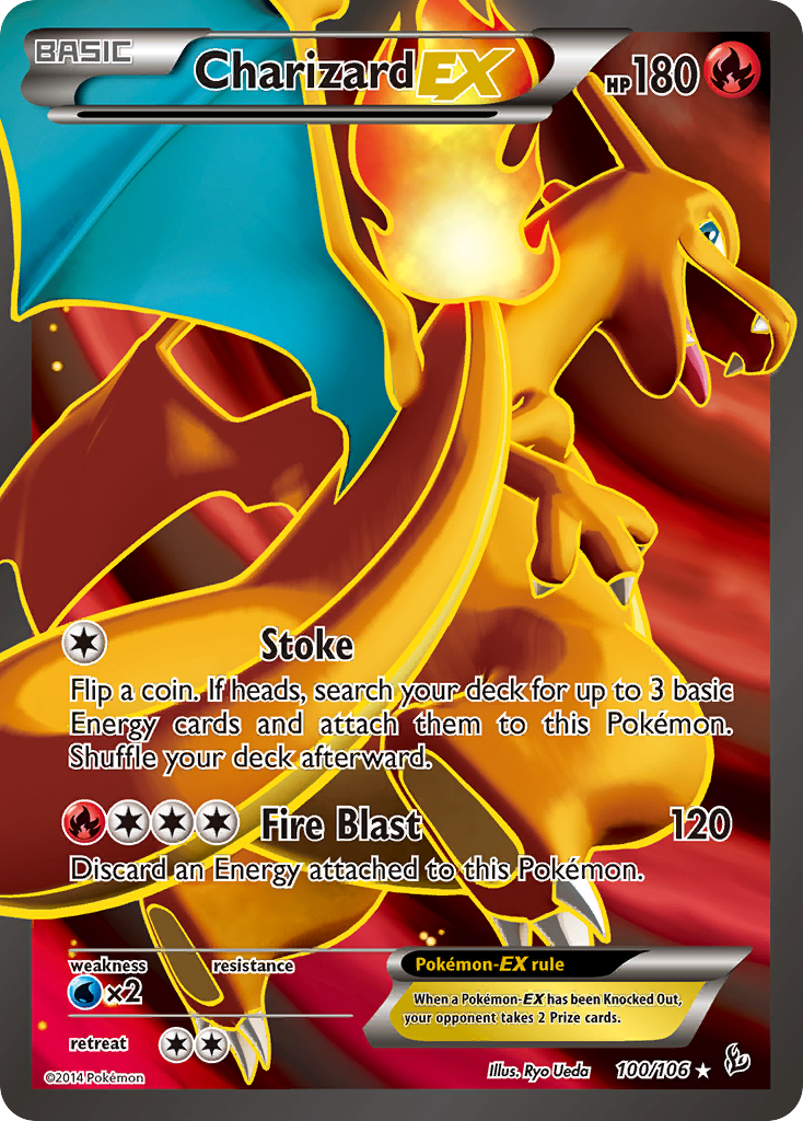 Charizard EX (100/106) [XY: Flashfire] | Dumpster Cat Games