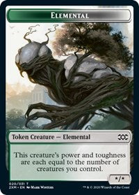 Elemental // Shapeshifter Double-sided Token [Double Masters Tokens] | Dumpster Cat Games