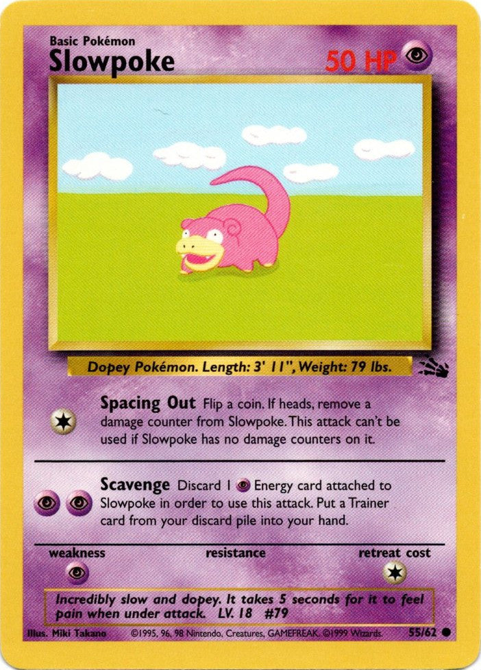 Slowpoke (55/62) [Fossil Unlimited] | Dumpster Cat Games