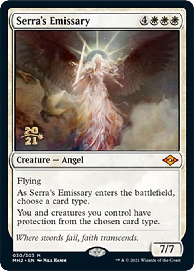 Serra's Emissary [Modern Horizons 2 Prerelease Promos] | Dumpster Cat Games